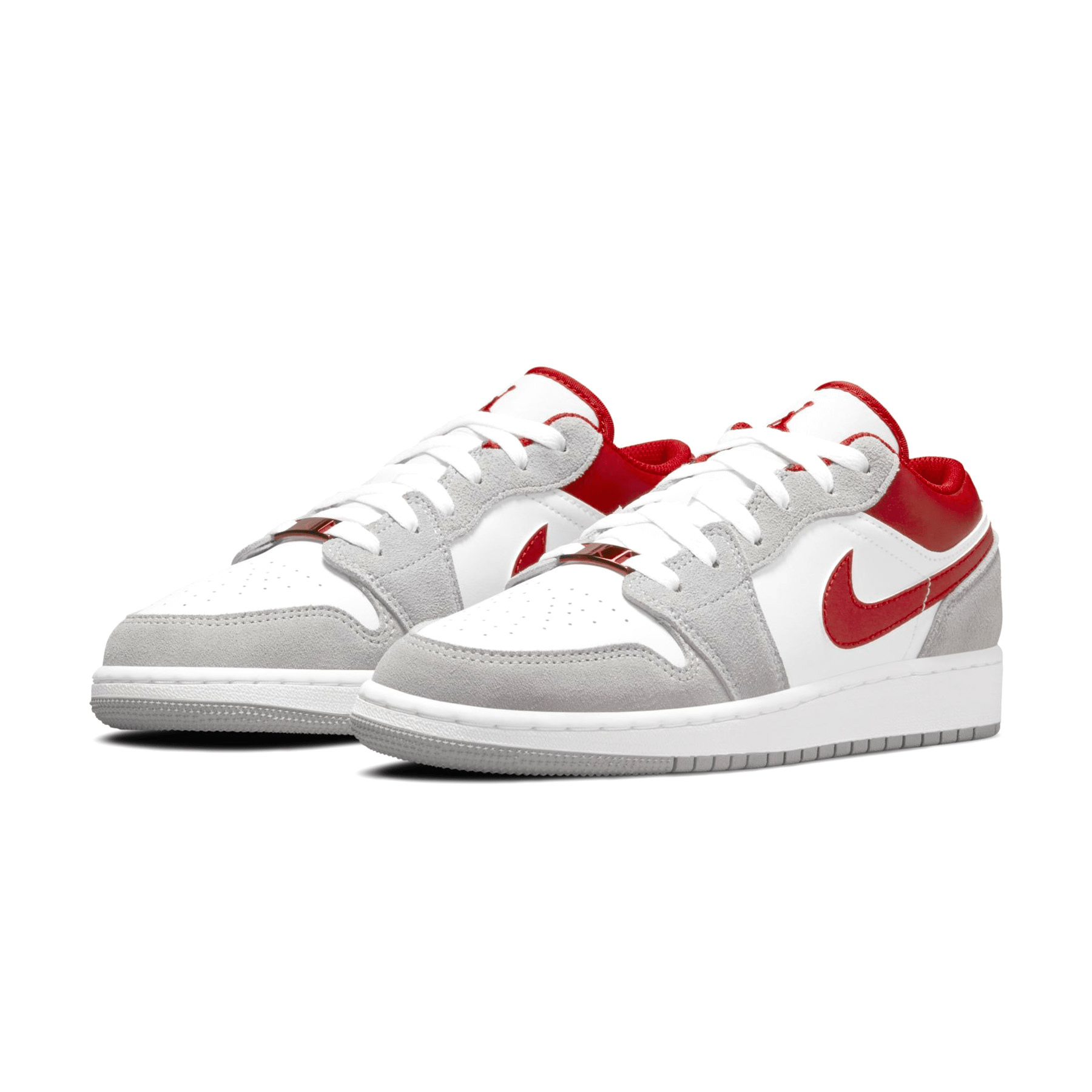 Air Jordan 1 Low SE GS ‘Light Smoke Grey Gym Red’