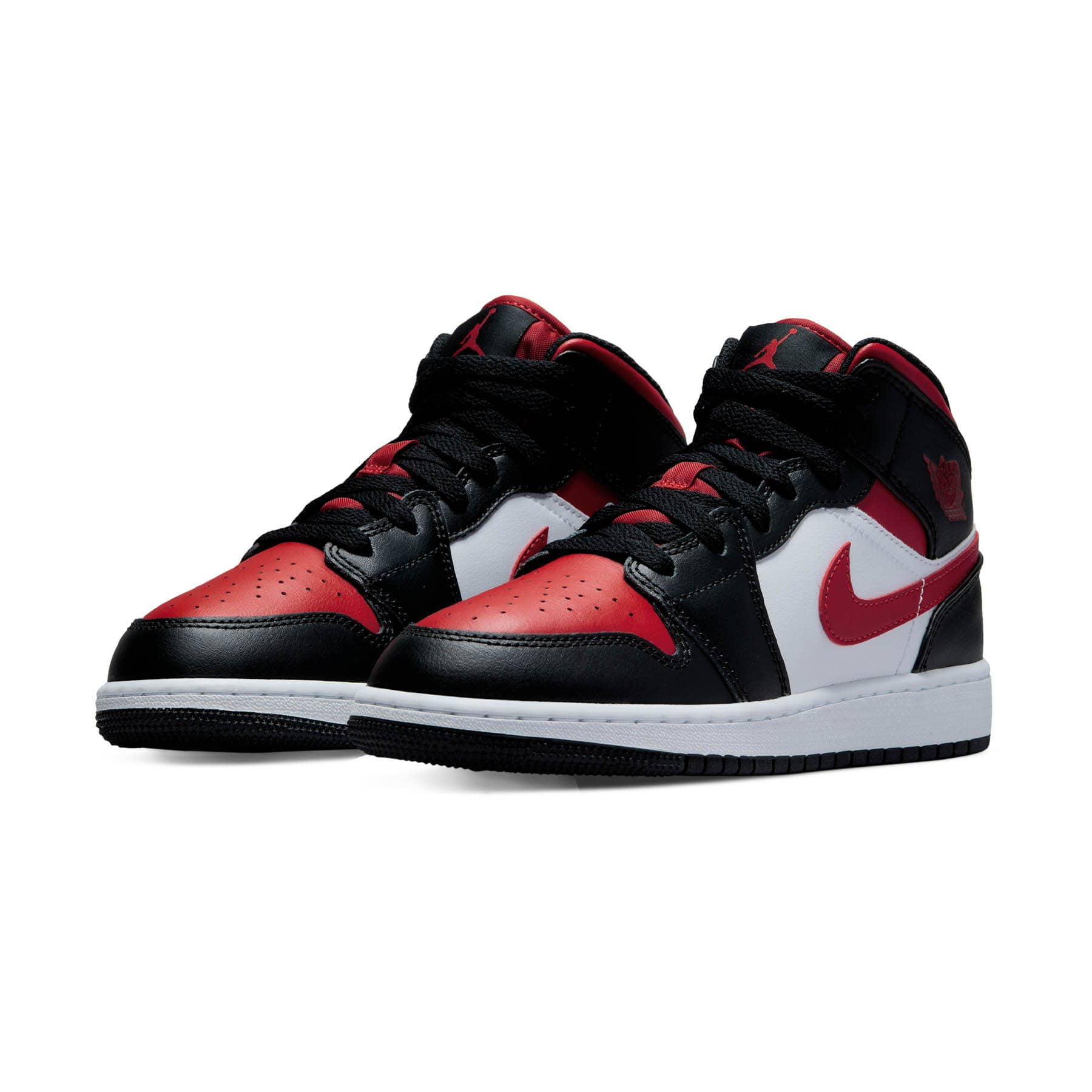 Air Jordan 1 Mid GS  ‘Black Fire Red’