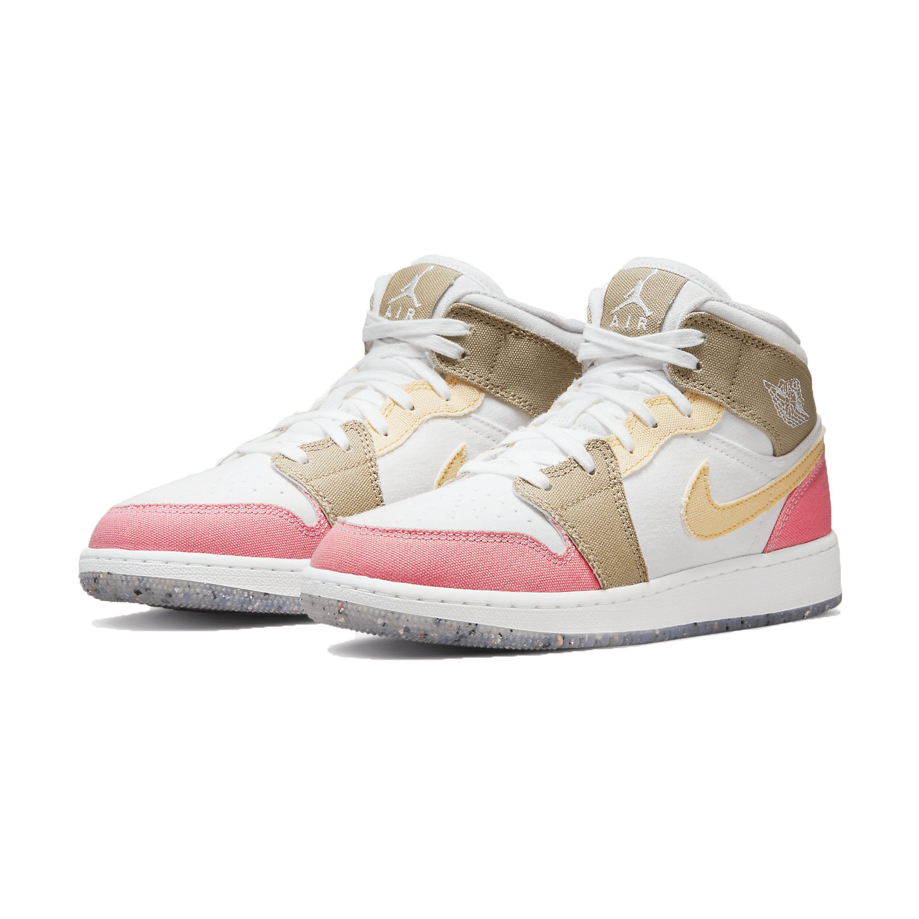 Air Jordan 1 Mid GS Pink Tan Air Jordan 1 Mid GS Pink Tan