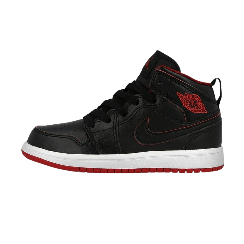 Air Jordan 1 Retro Mid GS ‘Black Gym Red’