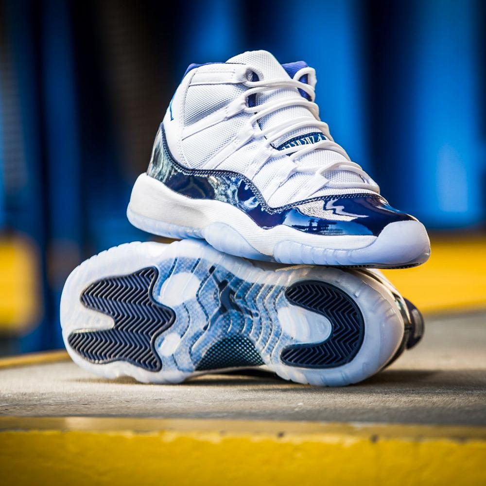 Air Jordan 11 Retro GS White-Midnight Navy Win like 82 Air Jordan 11 Retro GS White-Midnight Navy Win like 82
