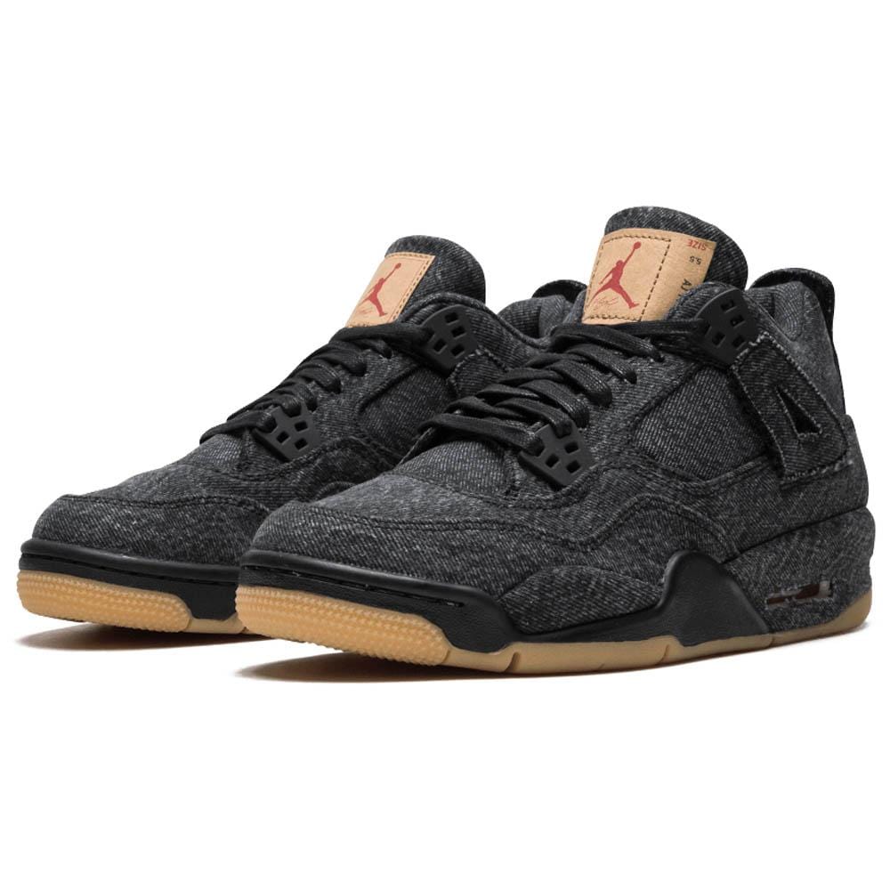 Levis x Nike Air Jordan 4 GS Black Levis x Nike Air Jordan 4 GS Black