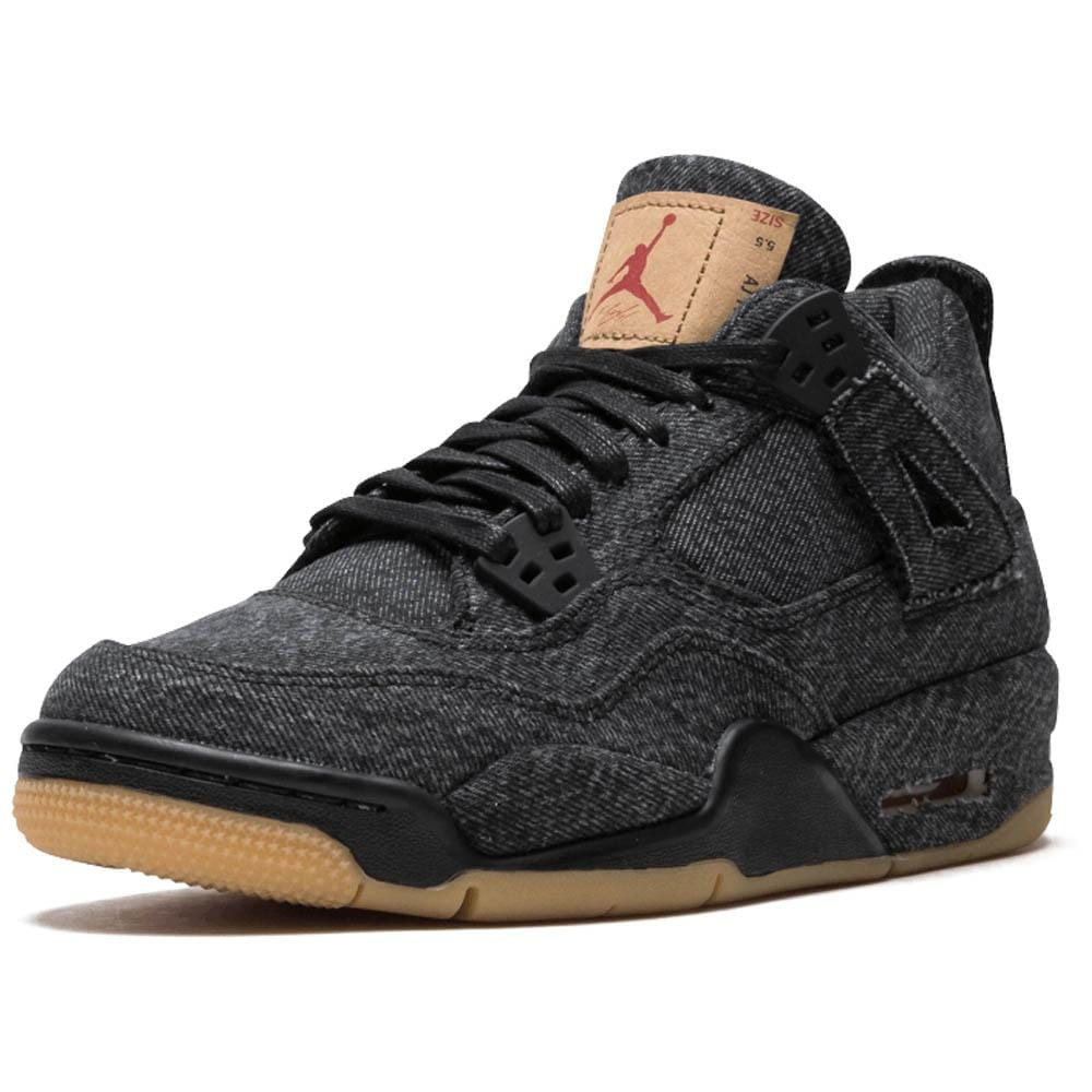 Levis x Nike Air Jordan 4 GS Black Levis x Nike Air Jordan 4 GS Black