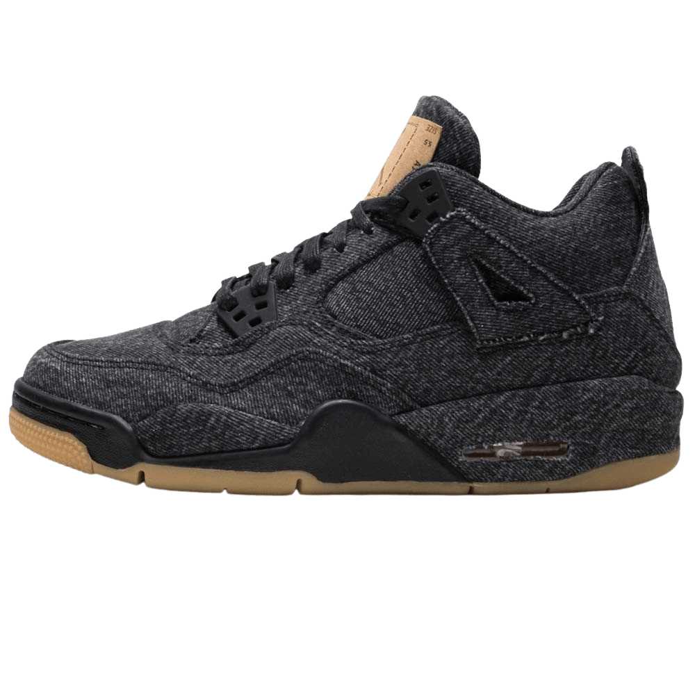 Levis x Nike Air Jordan 4 GS Black Levis x Nike Air Jordan 4 GS Black