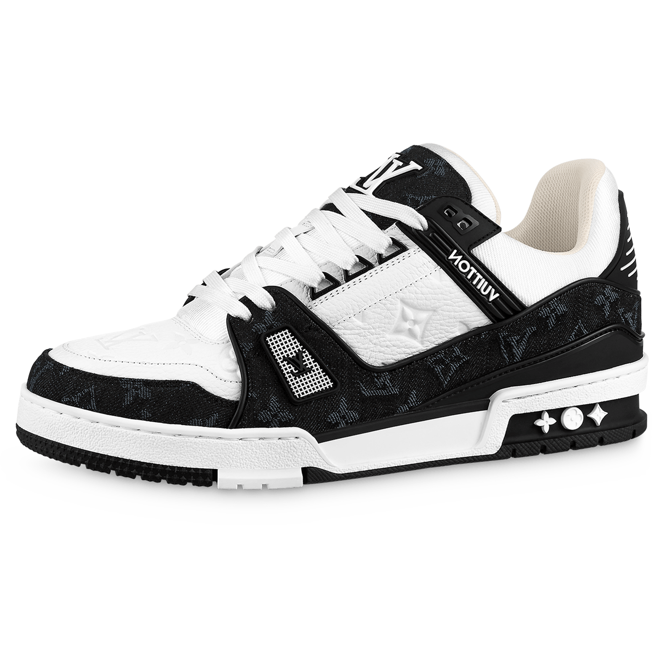 Louis Vuitton LV Trainer White Black White