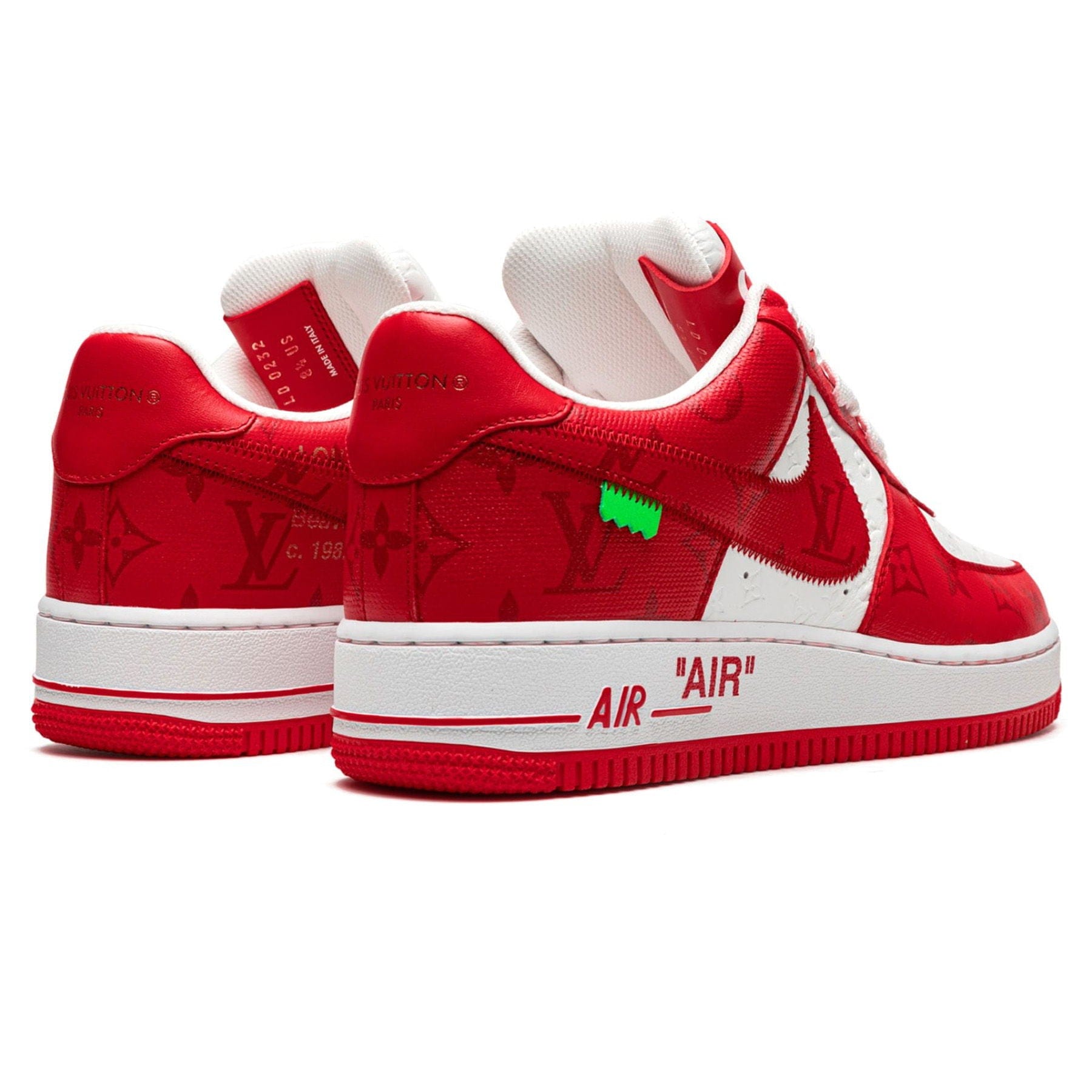 Louis Vuitton Nike Air Force 1 Low By Virgil Abloh White Comet Red Louis Vuitton Nike Air Force 1 Low By Virgil Abloh White Comet Red