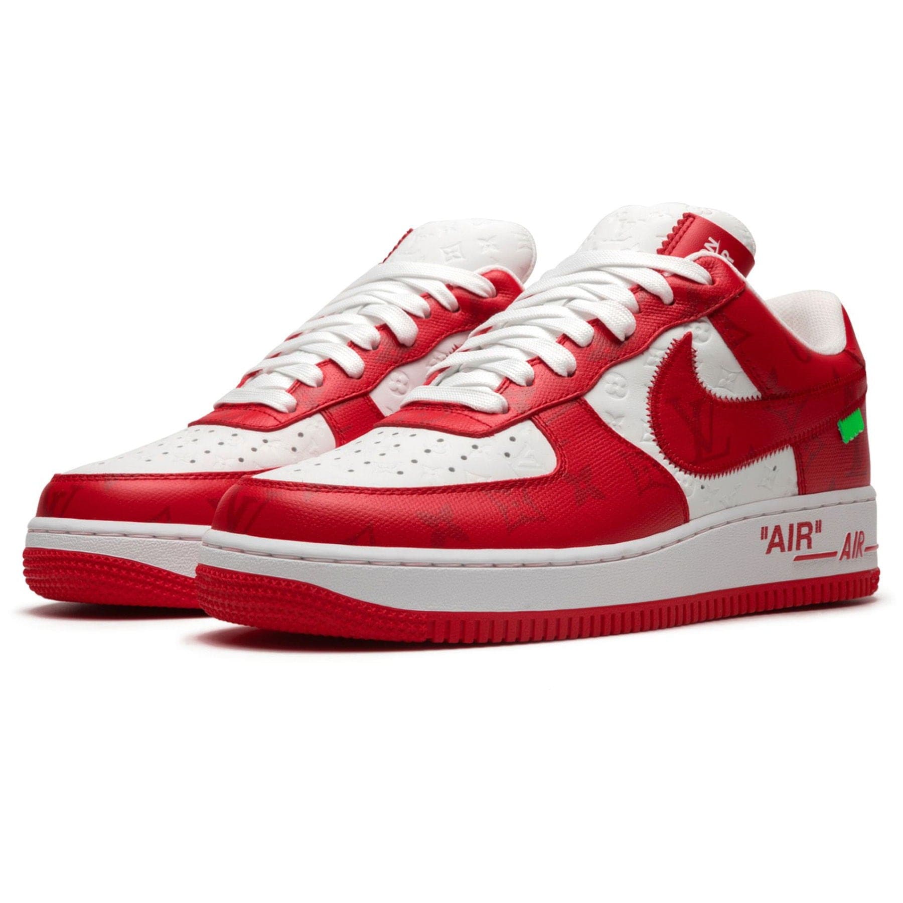 Louis Vuitton Nike Air Force 1 Low By Virgil Abloh White Comet Red Louis Vuitton Nike Air Force 1 Low By Virgil Abloh White Comet Red