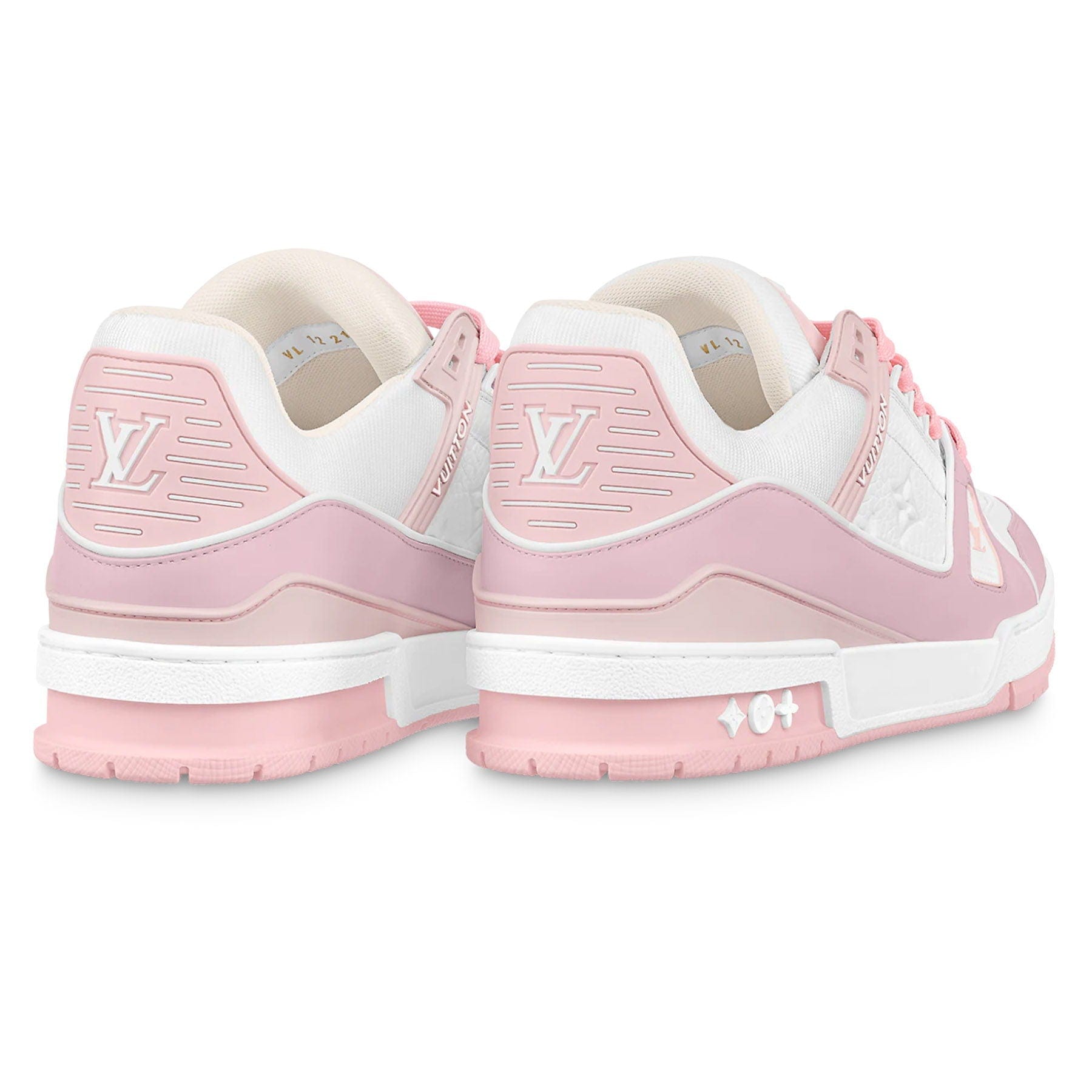 Louis Vuitton Trainer Low White Rose