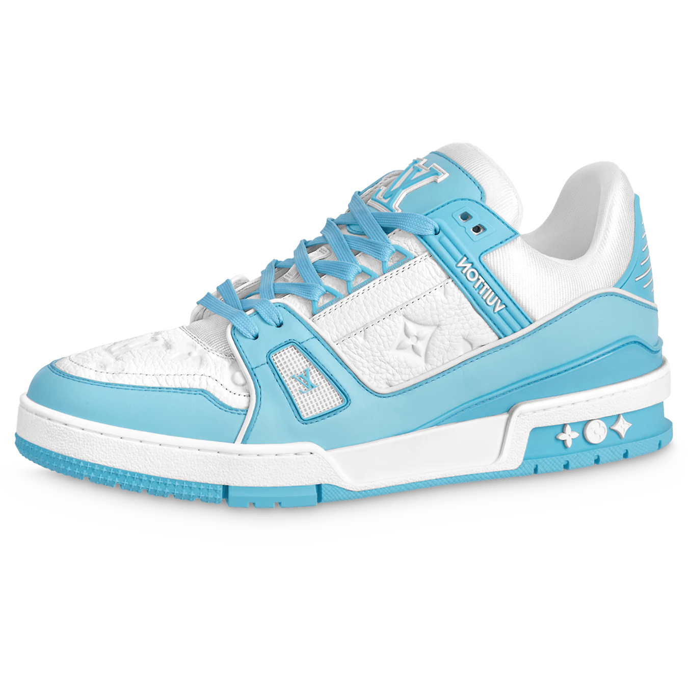 Louis Vuitton Trainer Low White Sky Blue