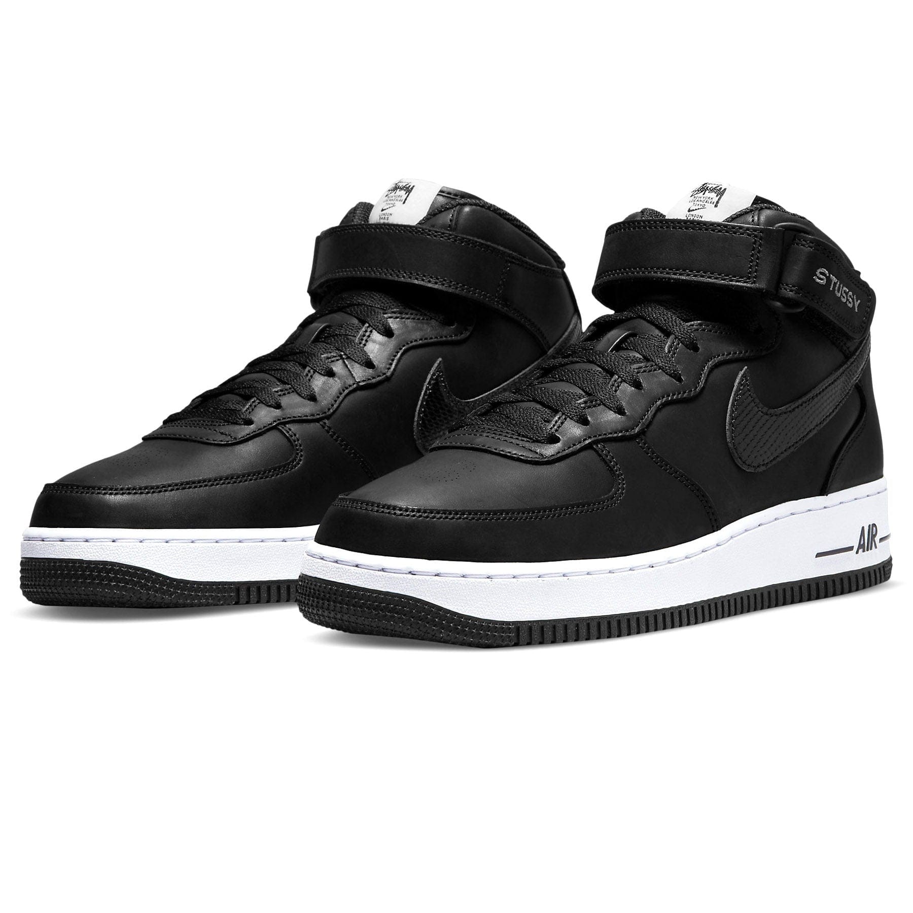 Nike Air Force 1 Mid Stussy ‘Black White’ Nike Air Force 1 Mid Stussy ‘Black White’