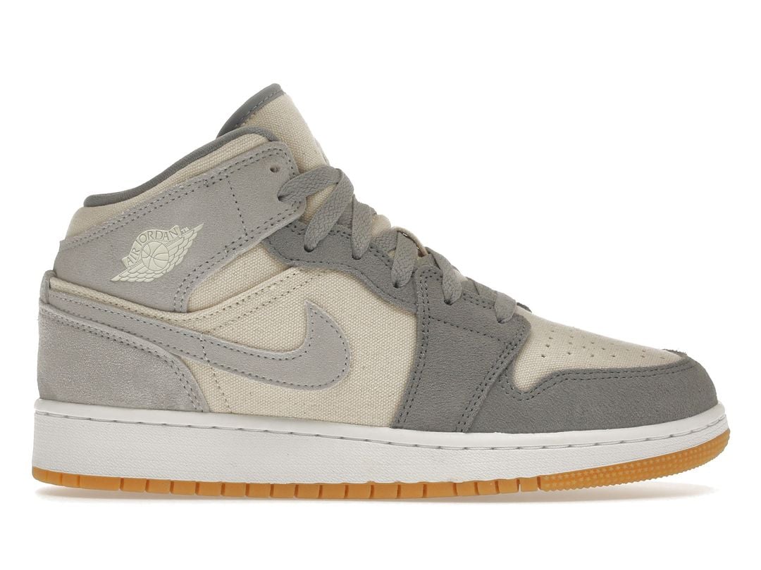 Nike Air Jordan 1 Mid Coconut Milk Particle Grey