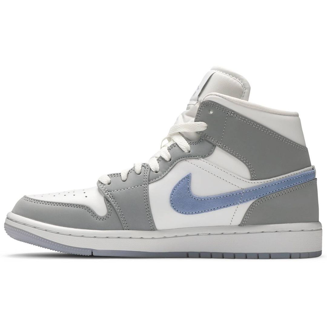Nike Air Jordan 1 Mid Grey Wolf Blue (W)
