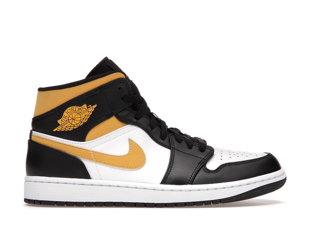 Nike Air Jordan 1 Mid Pollen Black University Gold