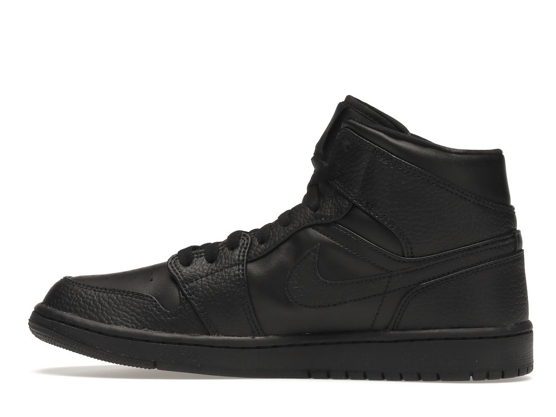 Nike Air Jordan 1 Mid Triple Black Nike Air Jordan 1 Mid Triple Black