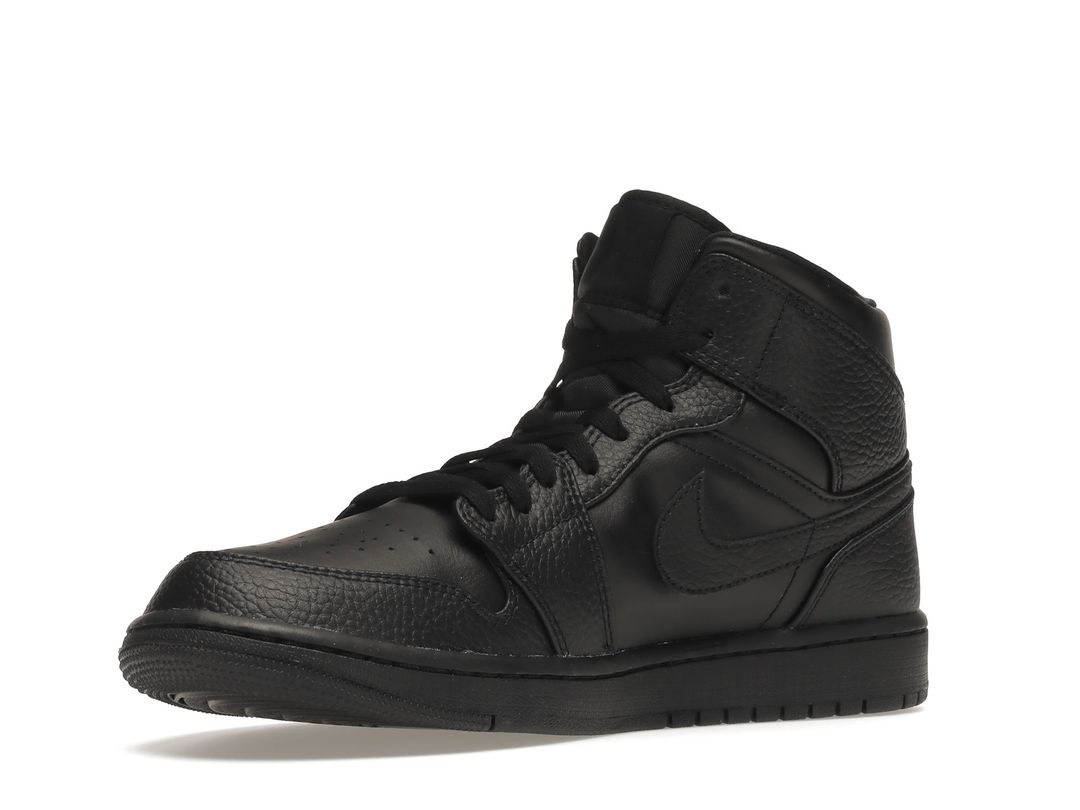 Nike Air Jordan 1 Mid Triple Black Nike Air Jordan 1 Mid Triple Black