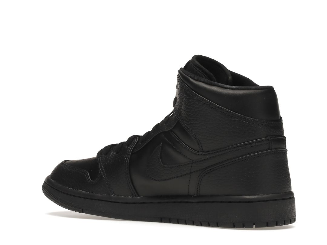 Nike Air Jordan 1 Mid Triple Black Nike Air Jordan 1 Mid Triple Black
