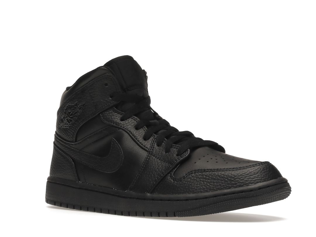 Nike Air Jordan 1 Mid Triple Black Nike Air Jordan 1 Mid Triple Black