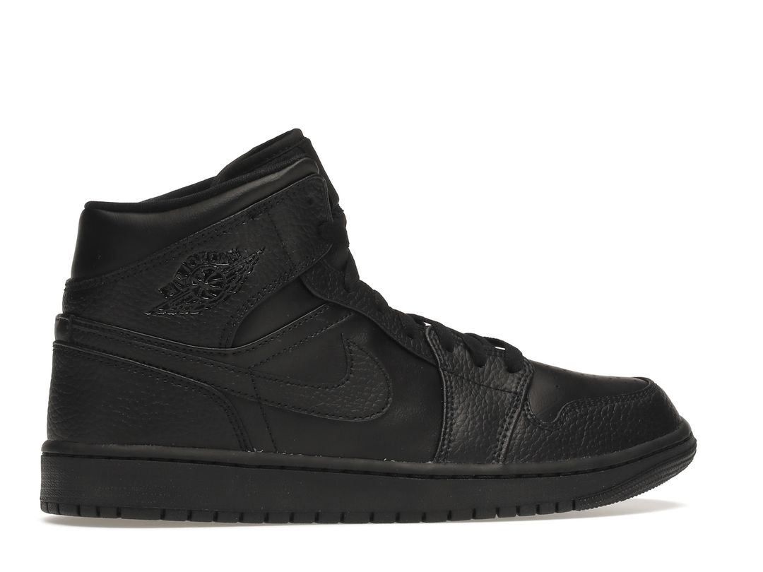 Nike Air Jordan 1 Mid Triple Black Nike Air Jordan 1 Mid Triple Black