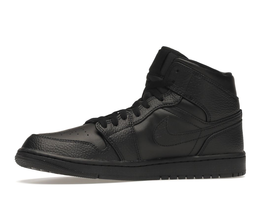 Nike Air Jordan 1 Mid Triple Black Nike Air Jordan 1 Mid Triple Black