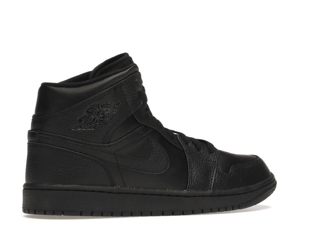 Nike Air Jordan 1 Mid Triple Black Nike Air Jordan 1 Mid Triple Black