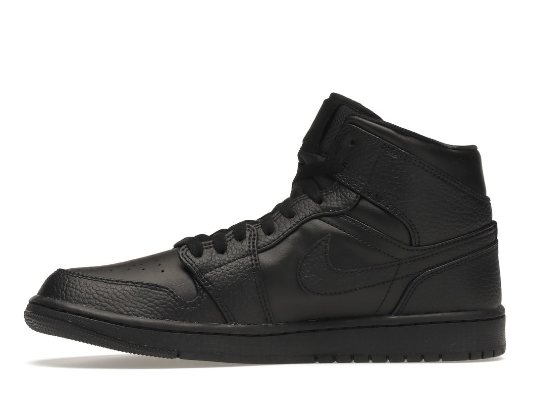 Nike Air Jordan 1 Mid Triple Black Nike Air Jordan 1 Mid Triple Black