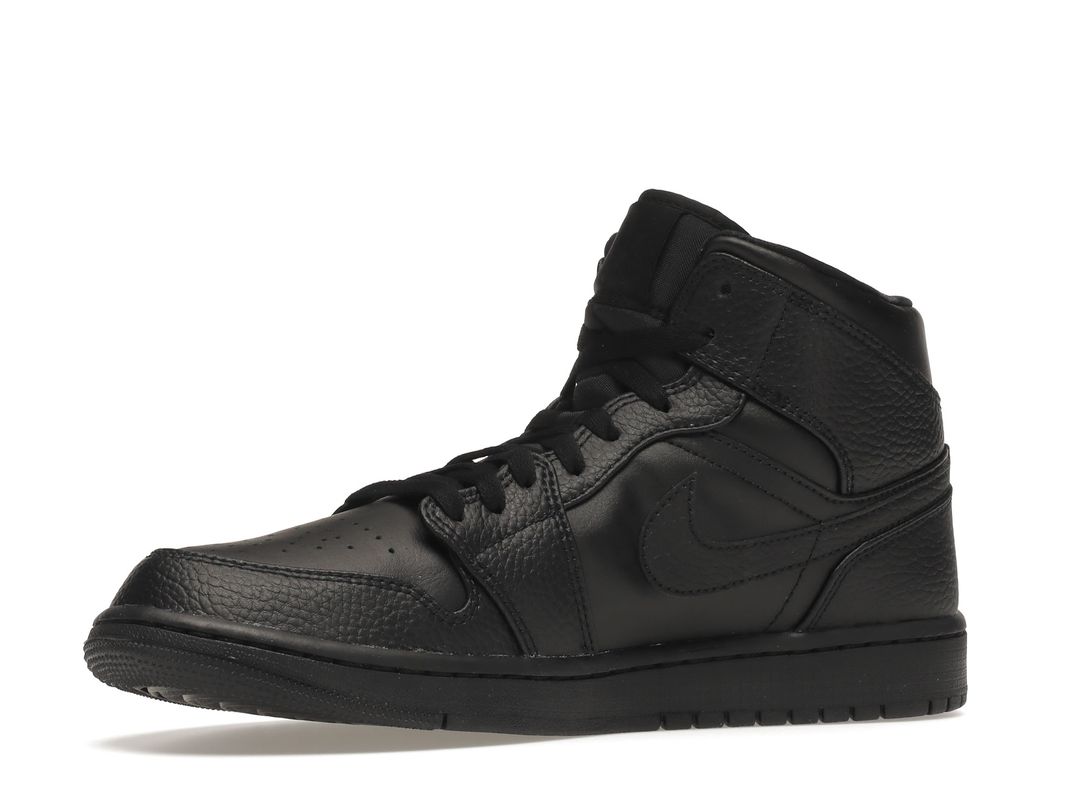 Nike Air Jordan 1 Mid Triple Black Nike Air Jordan 1 Mid Triple Black