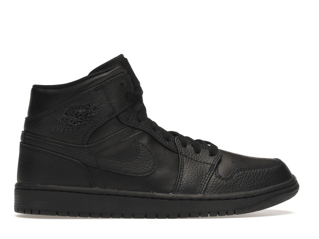 Nike Air Jordan 1 Mid Triple Black Nike Air Jordan 1 Mid Triple Black
