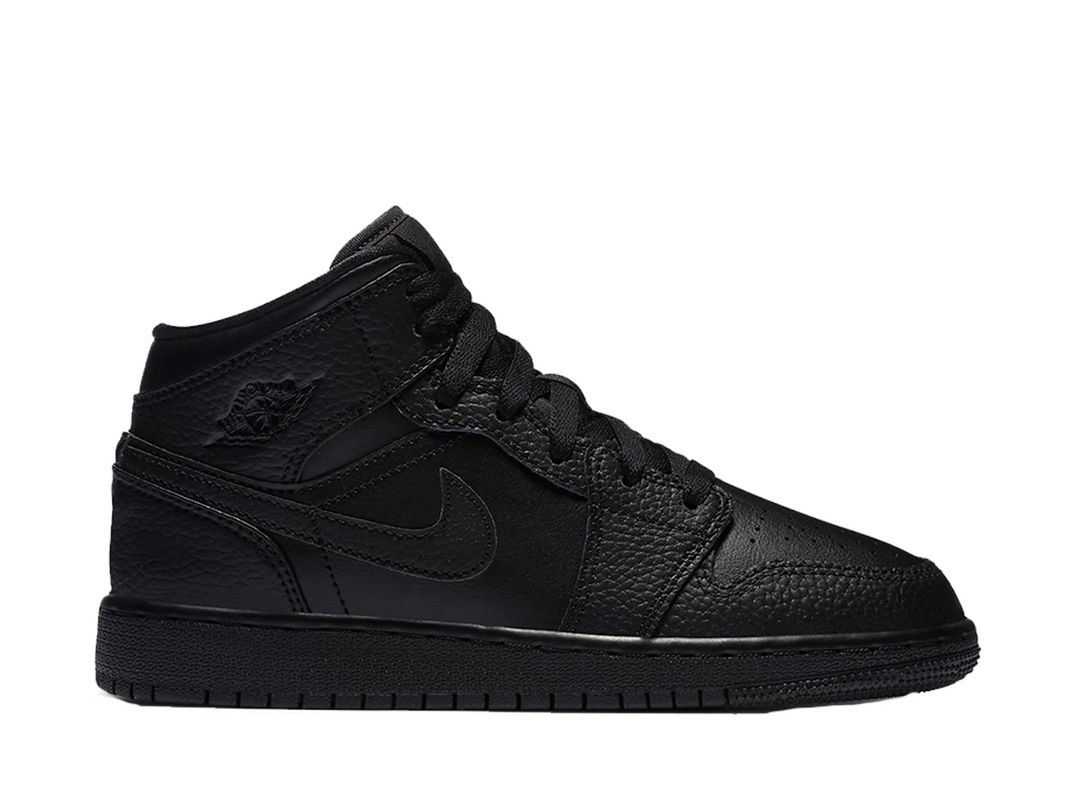 Nike Air Jordan 1 Mid Triple Black Nike Air Jordan 1 Mid Triple Black