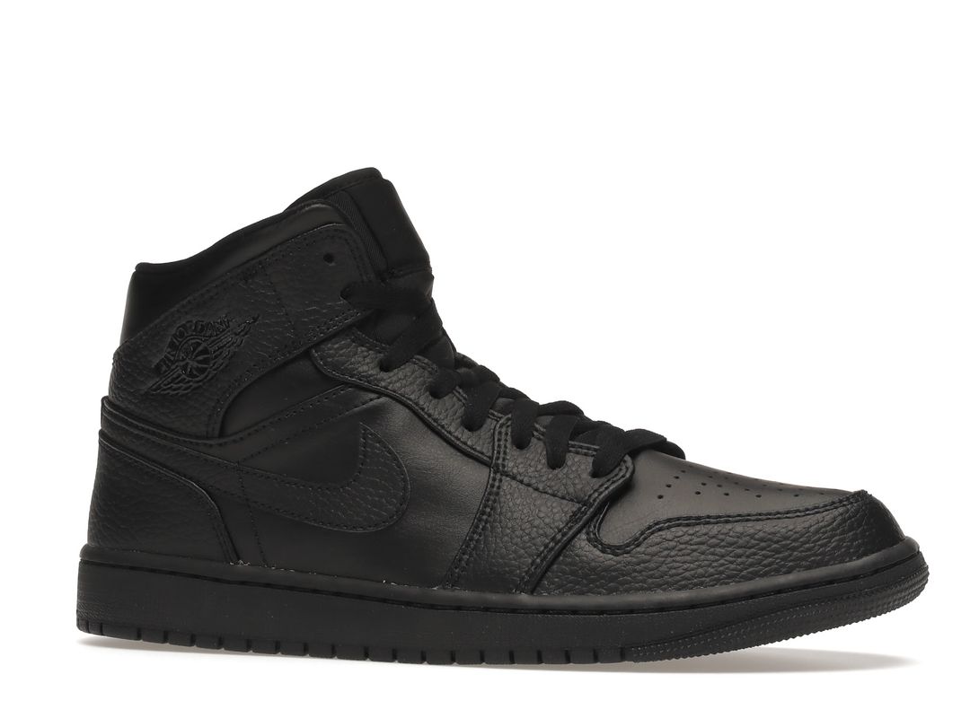 Nike Air Jordan 1 Mid Triple Black Nike Air Jordan 1 Mid Triple Black