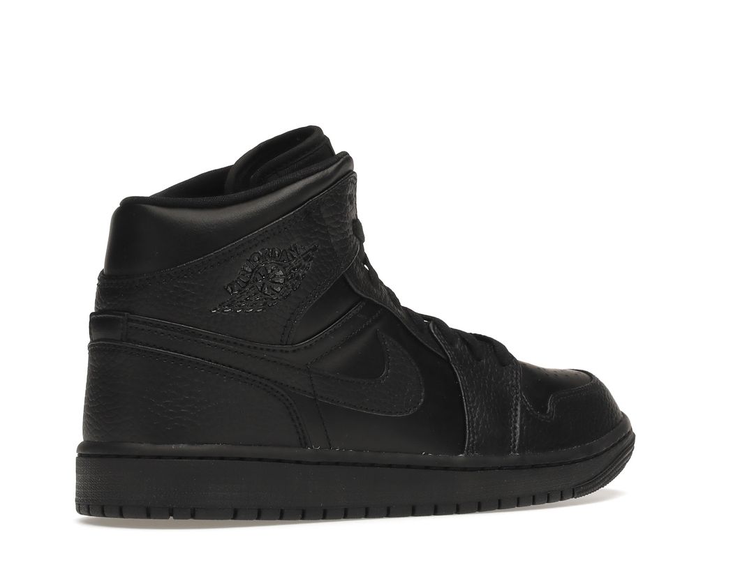 Nike Air Jordan 1 Mid Triple Black Nike Air Jordan 1 Mid Triple Black