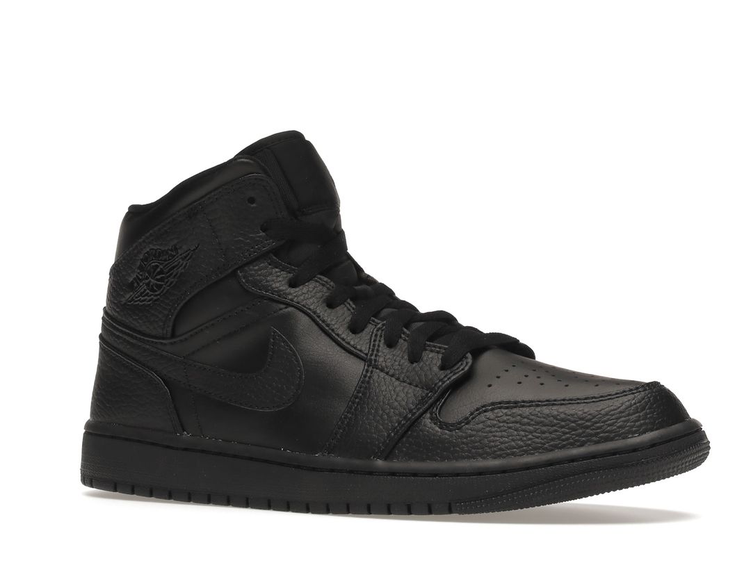 Nike Air Jordan 1 Mid Triple Black Nike Air Jordan 1 Mid Triple Black