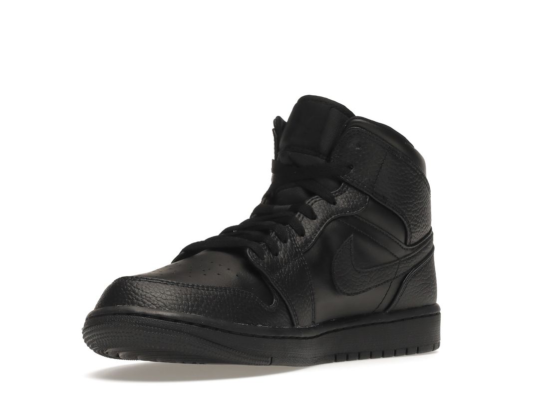 Nike Air Jordan 1 Mid Triple Black Nike Air Jordan 1 Mid Triple Black