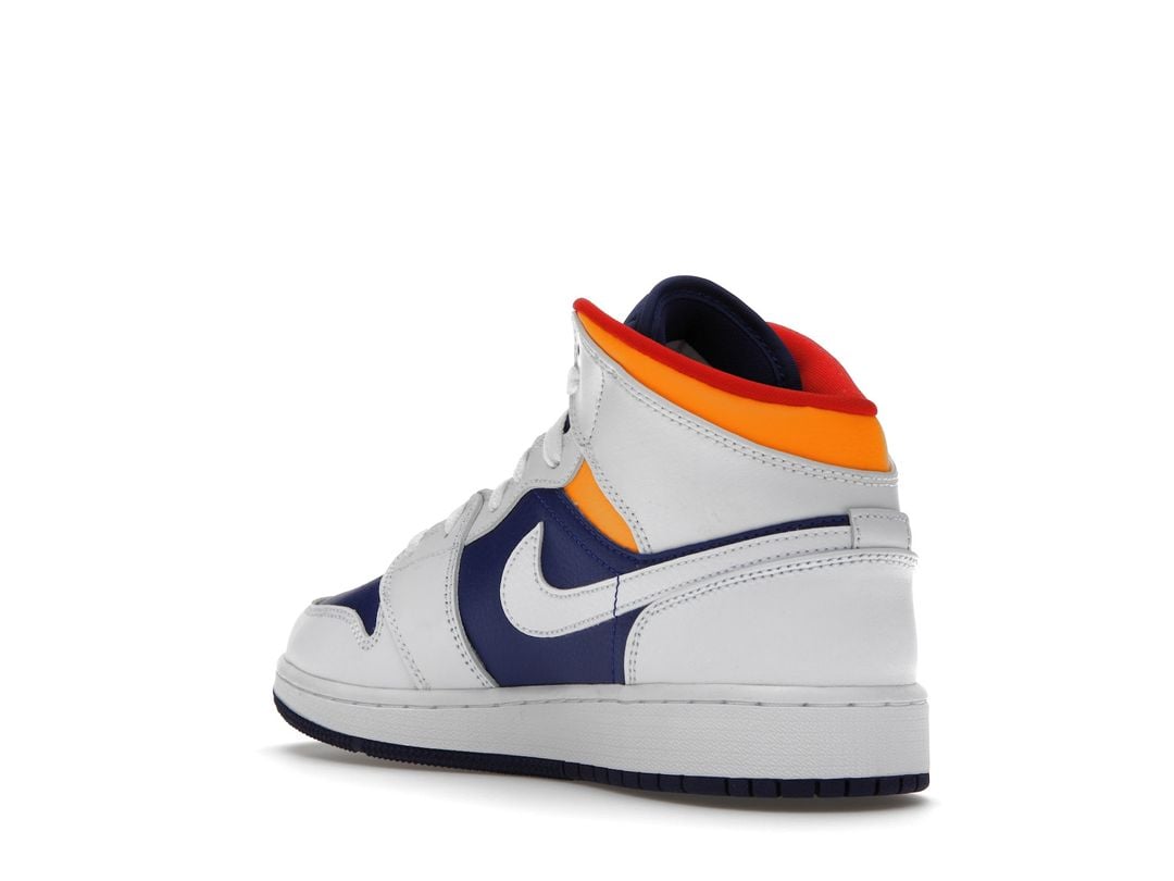 Nike Air Jordan 1 Mid White Laser Nike Air Jordan 1 Mid White Laser