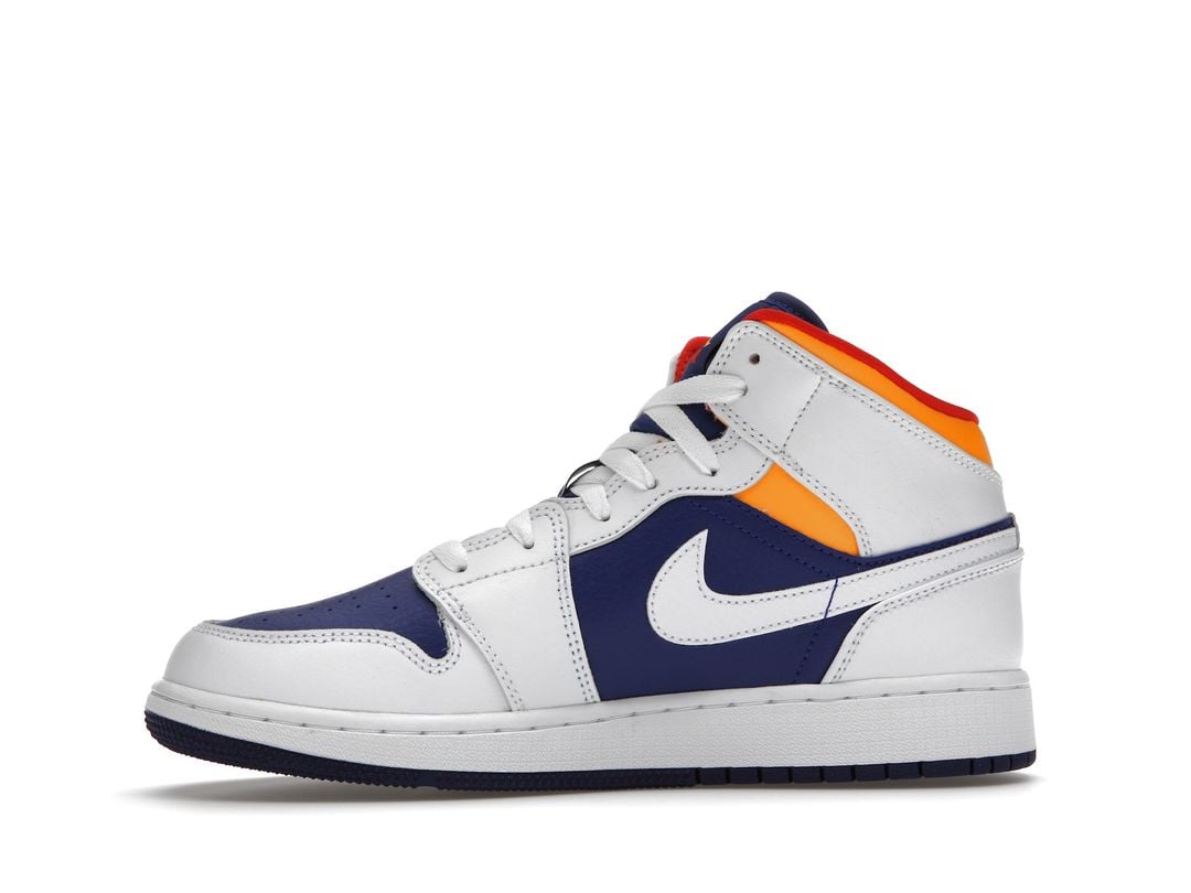 Nike Air Jordan 1 Mid White Laser Nike Air Jordan 1 Mid White Laser