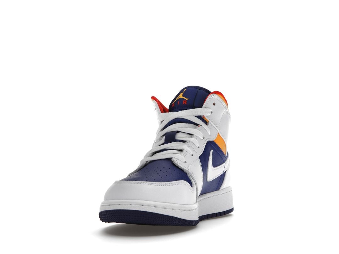 Nike Air Jordan 1 Mid White Laser Nike Air Jordan 1 Mid White Laser