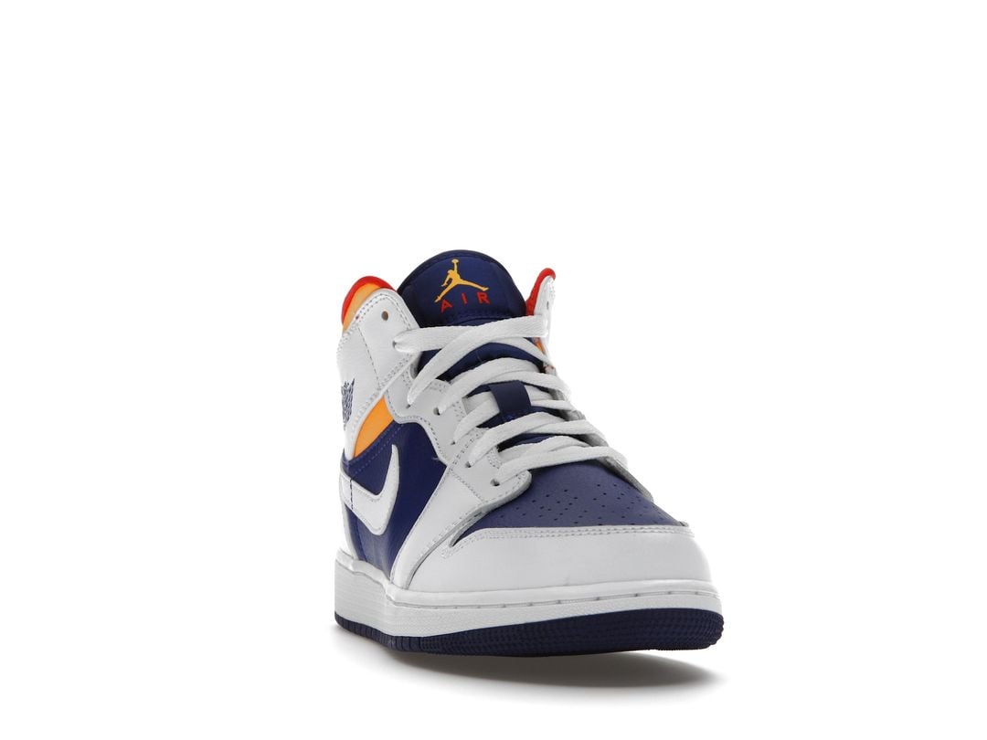 Nike Air Jordan 1 Mid White Laser Nike Air Jordan 1 Mid White Laser