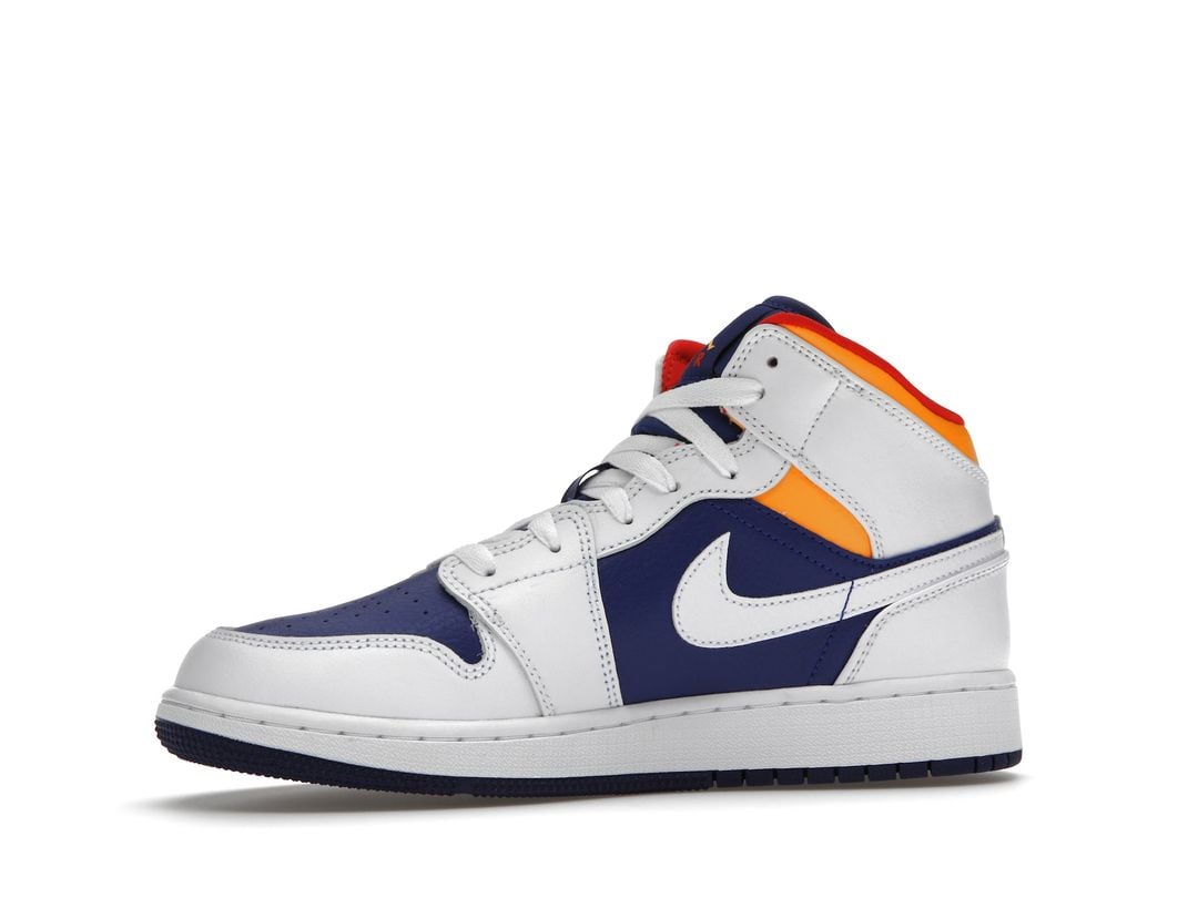 Nike Air Jordan 1 Mid White Laser Nike Air Jordan 1 Mid White Laser