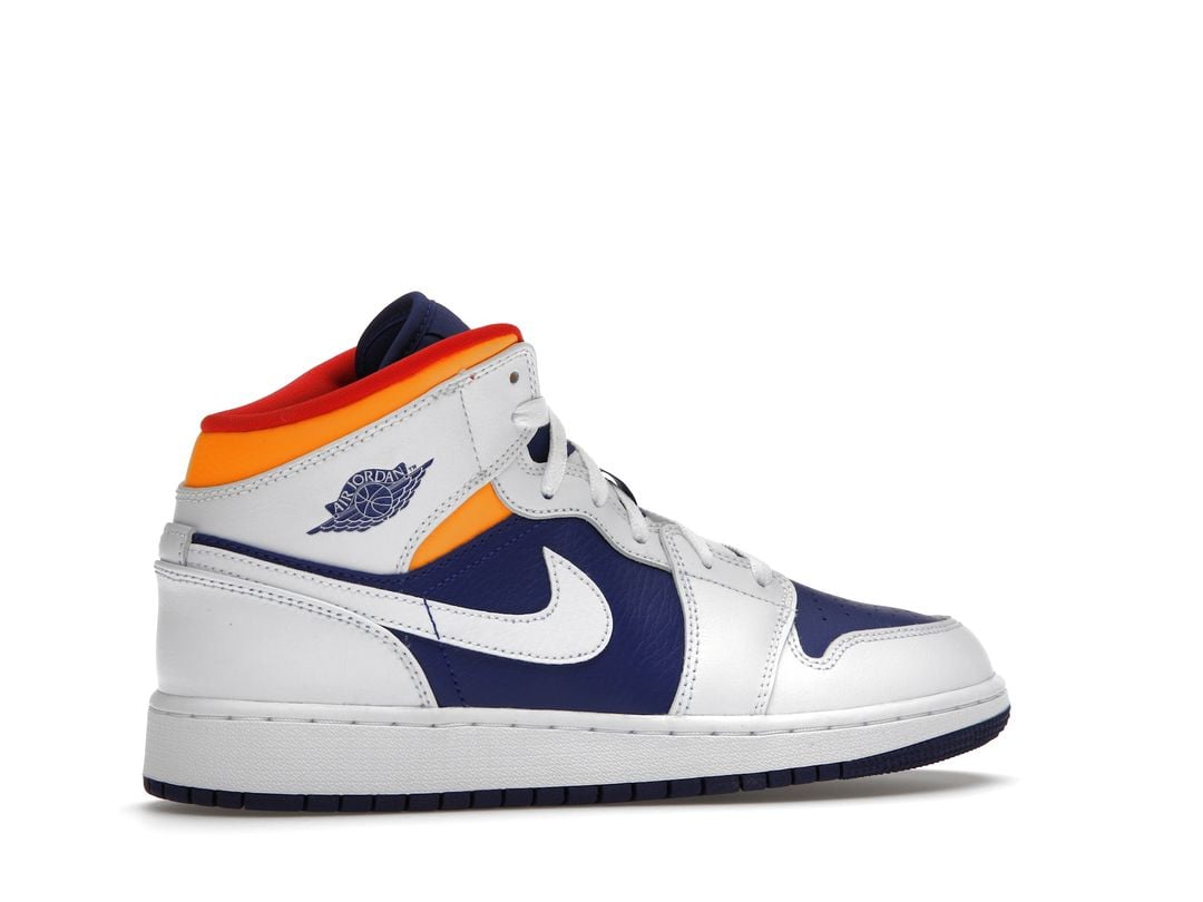 Nike Air Jordan 1 Mid White Laser Nike Air Jordan 1 Mid White Laser