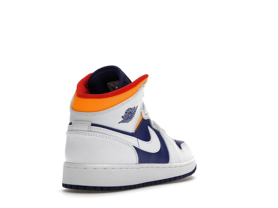 Nike Air Jordan 1 Mid White Laser Nike Air Jordan 1 Mid White Laser