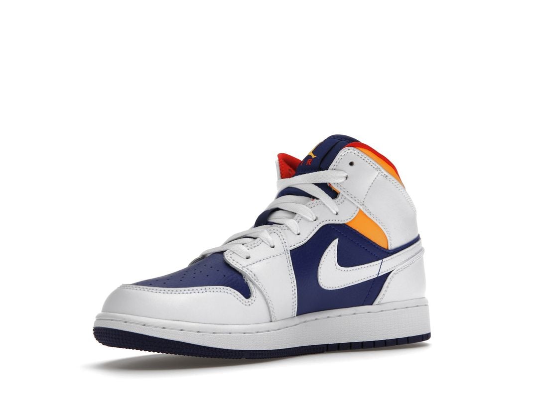 Nike Air Jordan 1 Mid White Laser Nike Air Jordan 1 Mid White Laser