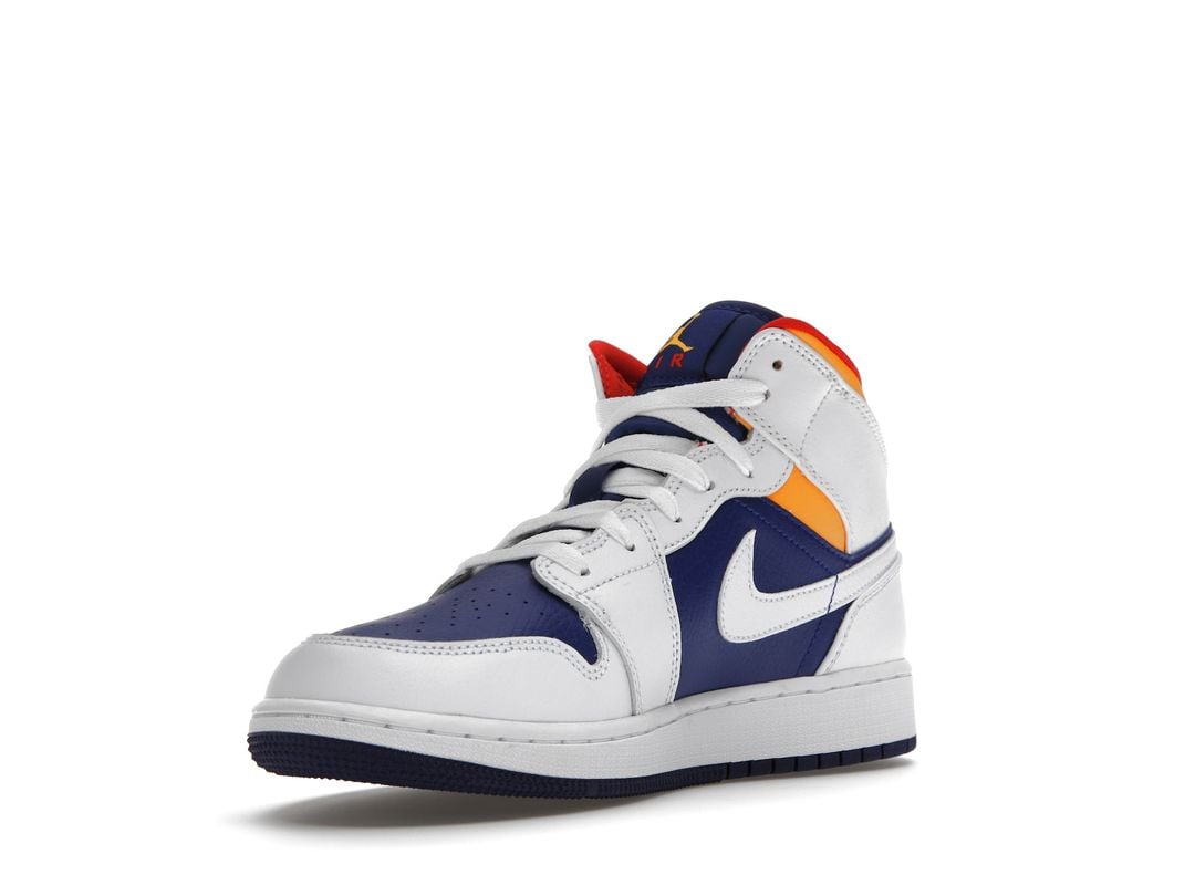 Nike Air Jordan 1 Mid White Laser Nike Air Jordan 1 Mid White Laser