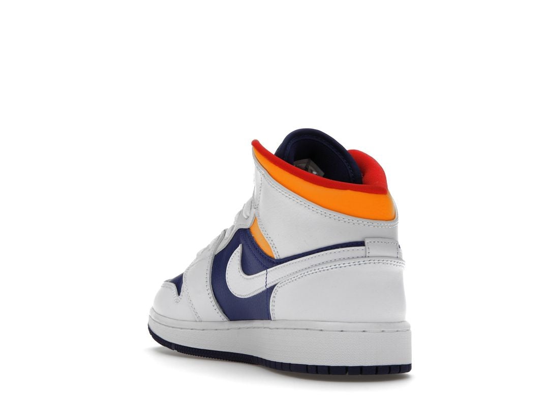 Nike Air Jordan 1 Mid White Laser Nike Air Jordan 1 Mid White Laser