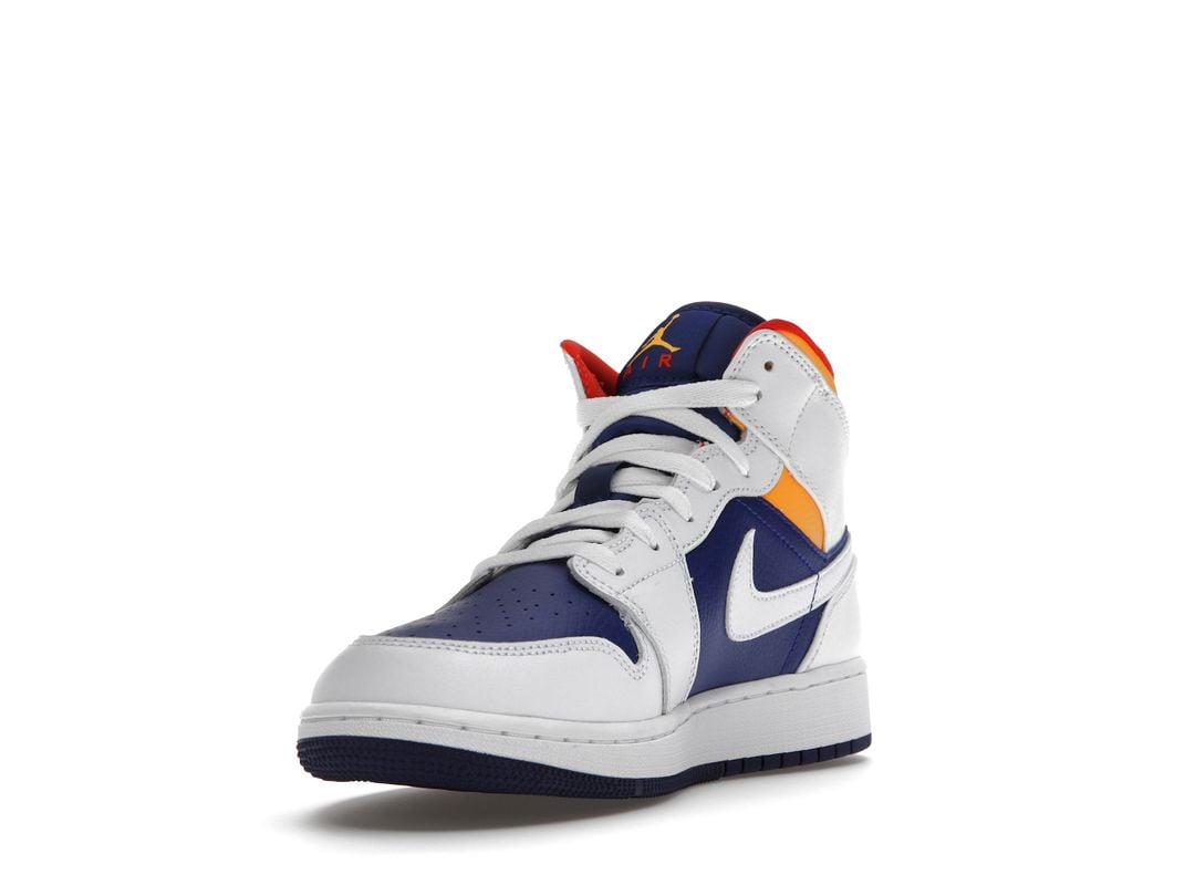 Nike Air Jordan 1 Mid White Laser Nike Air Jordan 1 Mid White Laser