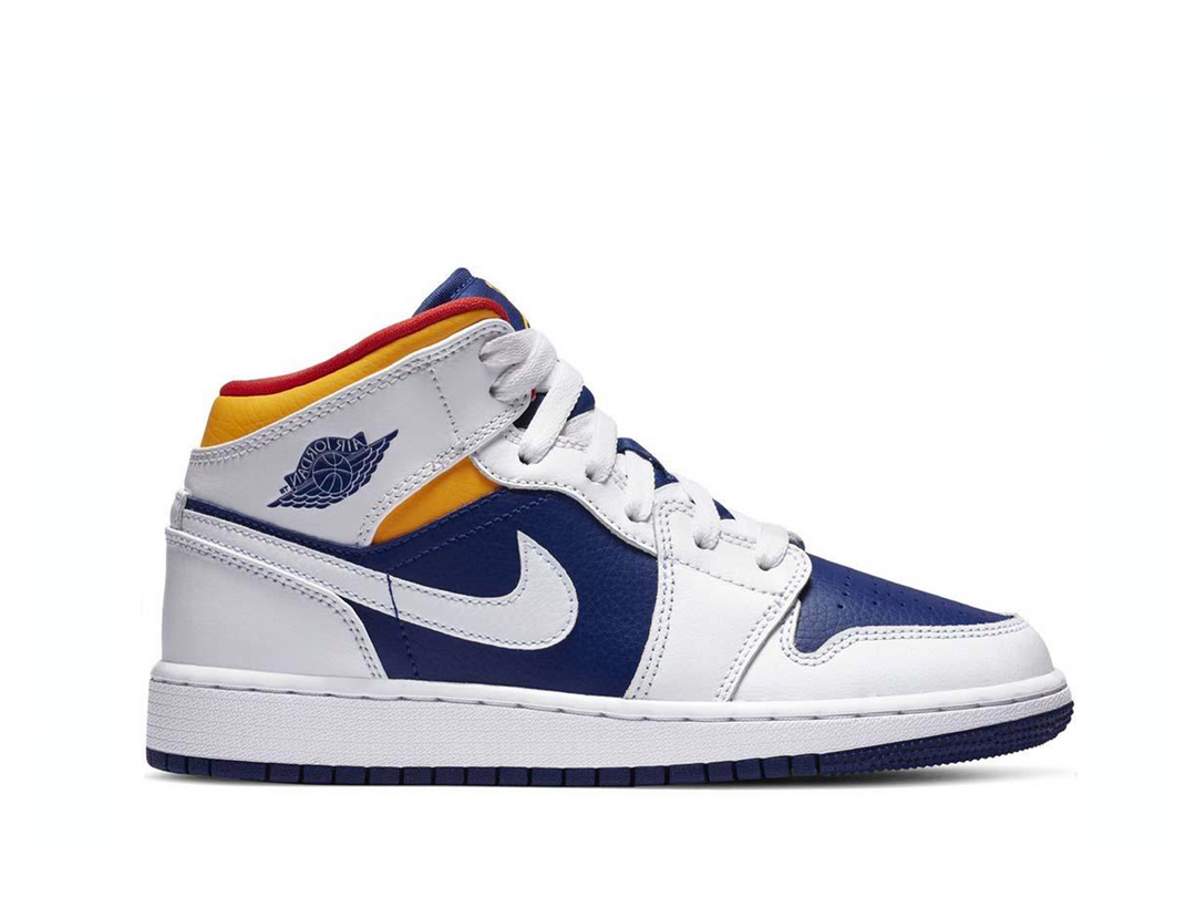 Nike Air Jordan 1 Mid White Laser Nike Air Jordan 1 Mid White Laser