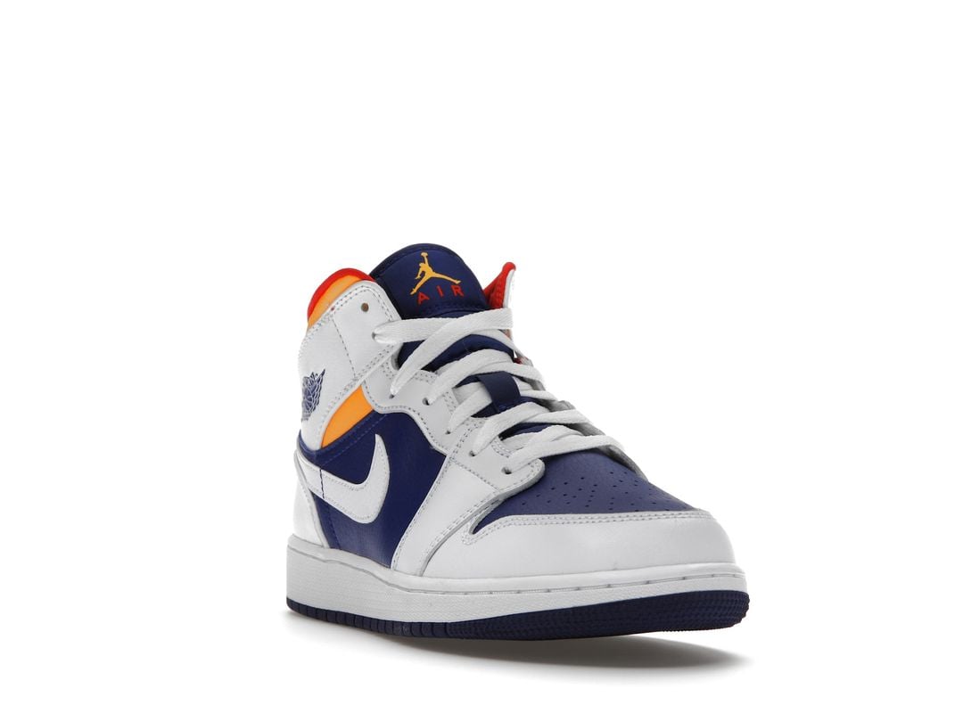 Nike Air Jordan 1 Mid White Laser Nike Air Jordan 1 Mid White Laser