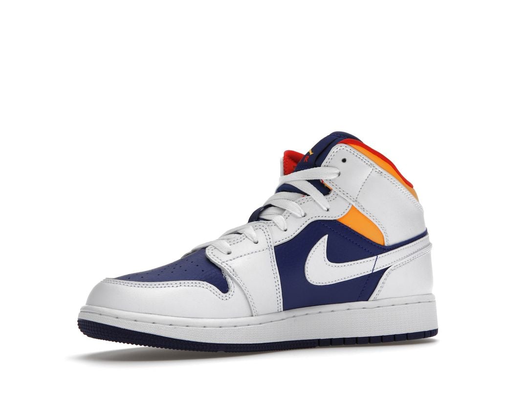 Nike Air Jordan 1 Mid White Laser Nike Air Jordan 1 Mid White Laser