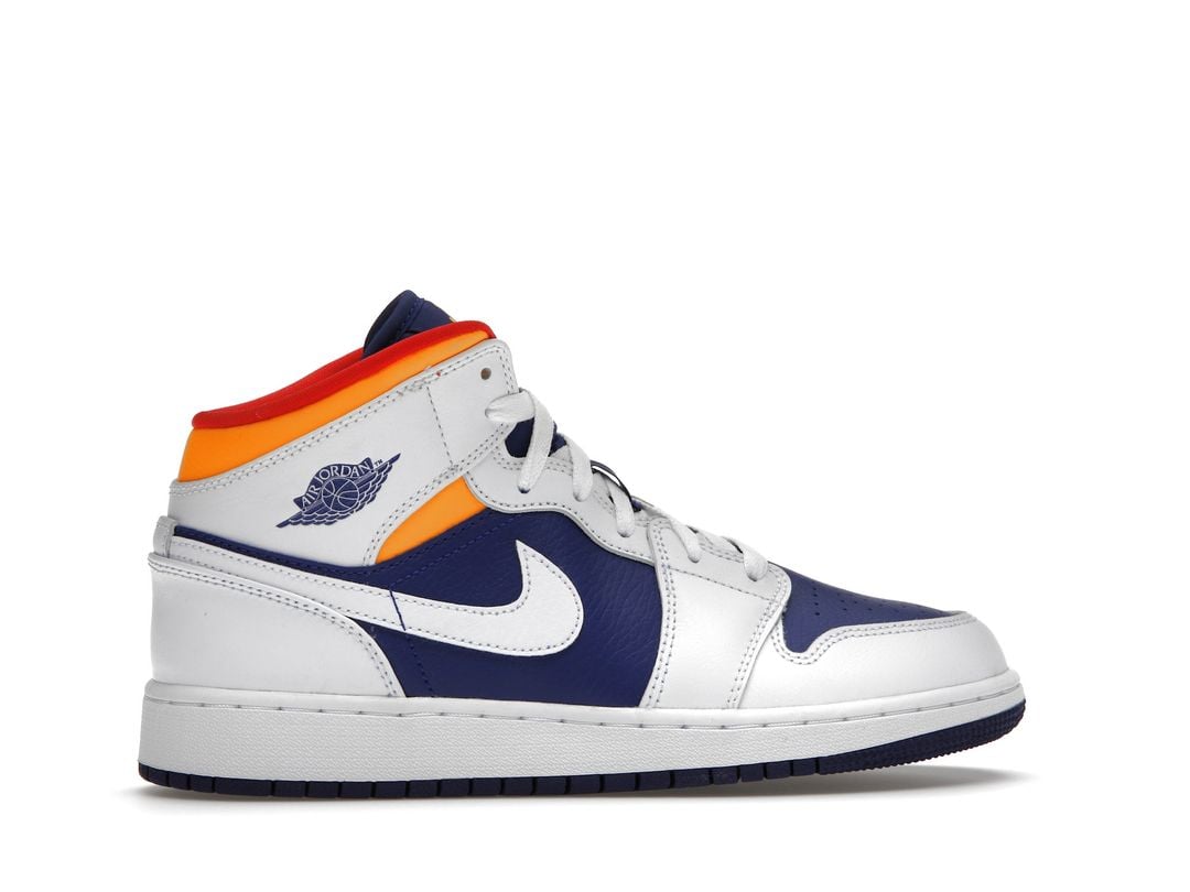 Nike Air Jordan 1 Mid White Laser Nike Air Jordan 1 Mid White Laser