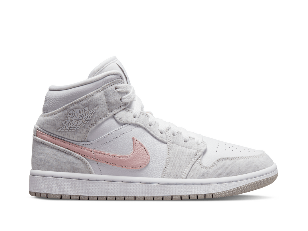 Nike Air Jordan 1 Mid White Light Iron Ore (W)