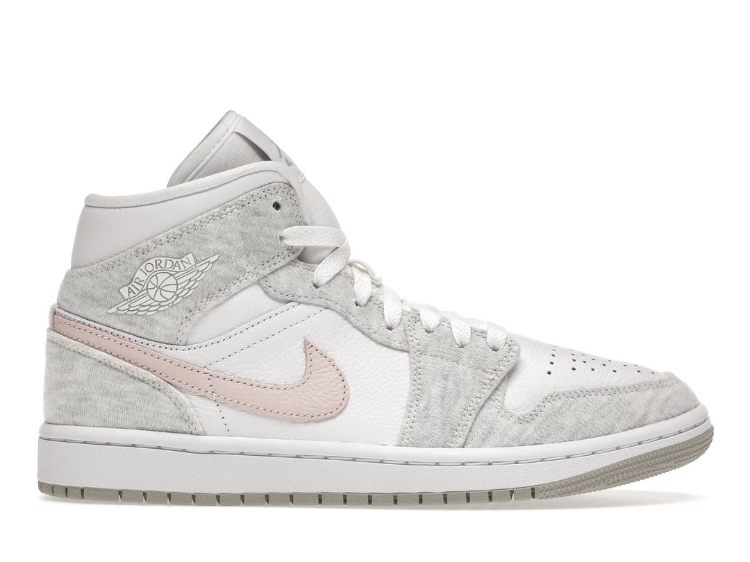 Nike Air Jordan 1 Mid White Light Iron Ore (W)