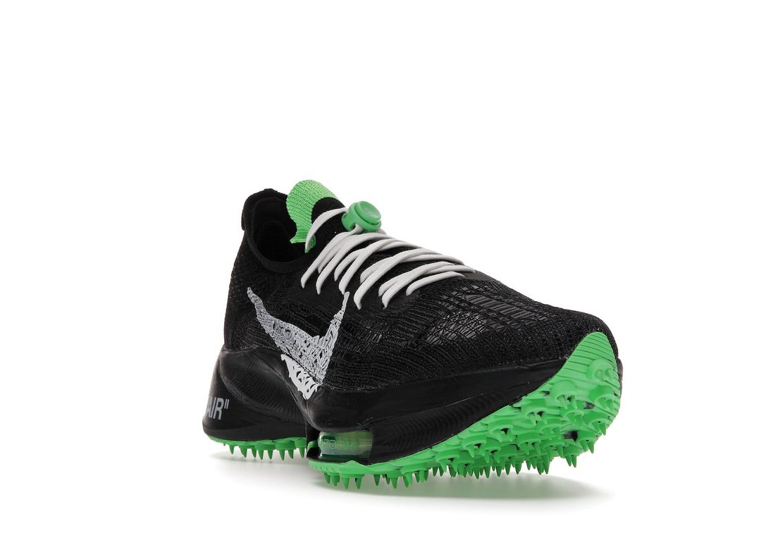 Nike Air Zoom Tempo Next% Flyknit Off-White Black Scream Green